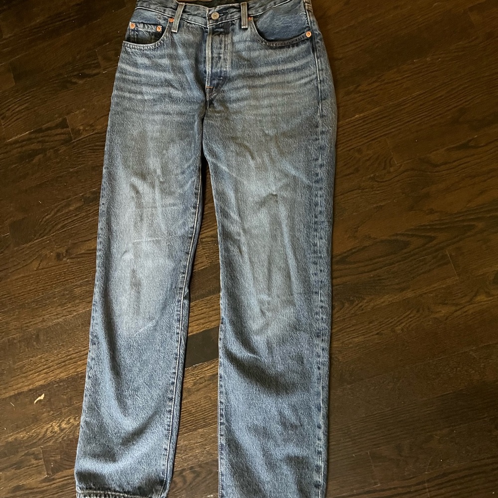 Levi's 501’s Straight Leg Blue Jeans